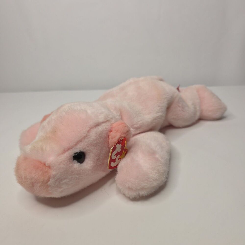 Ty Squealer the Pig Beanie Baby Buddy Large 14" Stuffed Animal Plush